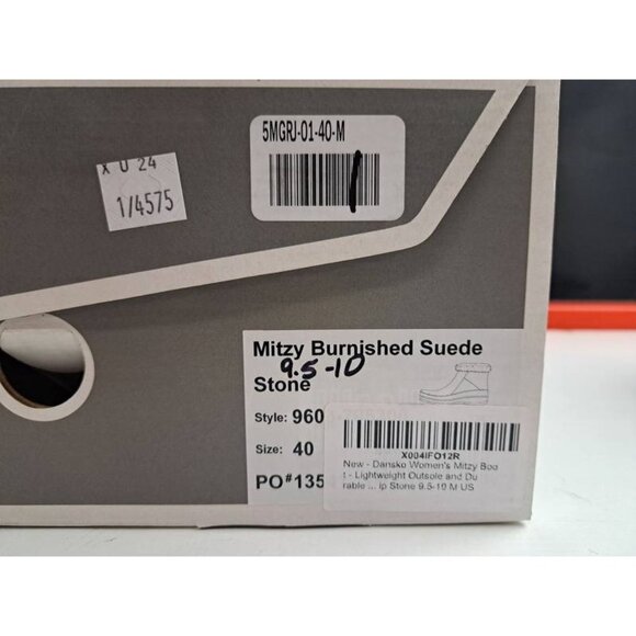 NWB Dansko Misty Barnished101. Gray Suede Shearling Ankle Boots Size 40 US 9 - 9 - Picture 7 of 10